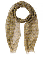 Yellow Patterned Scarf