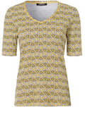 Yellow Patterned T Shirt