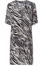 Zebra Print Shift Dress
