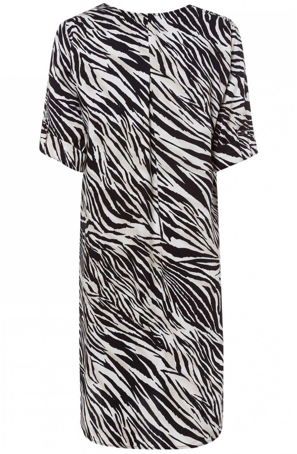 Zebra Print Shift Dress