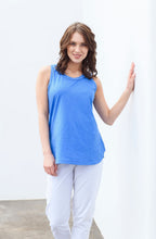 Blue Jersey Vest Top