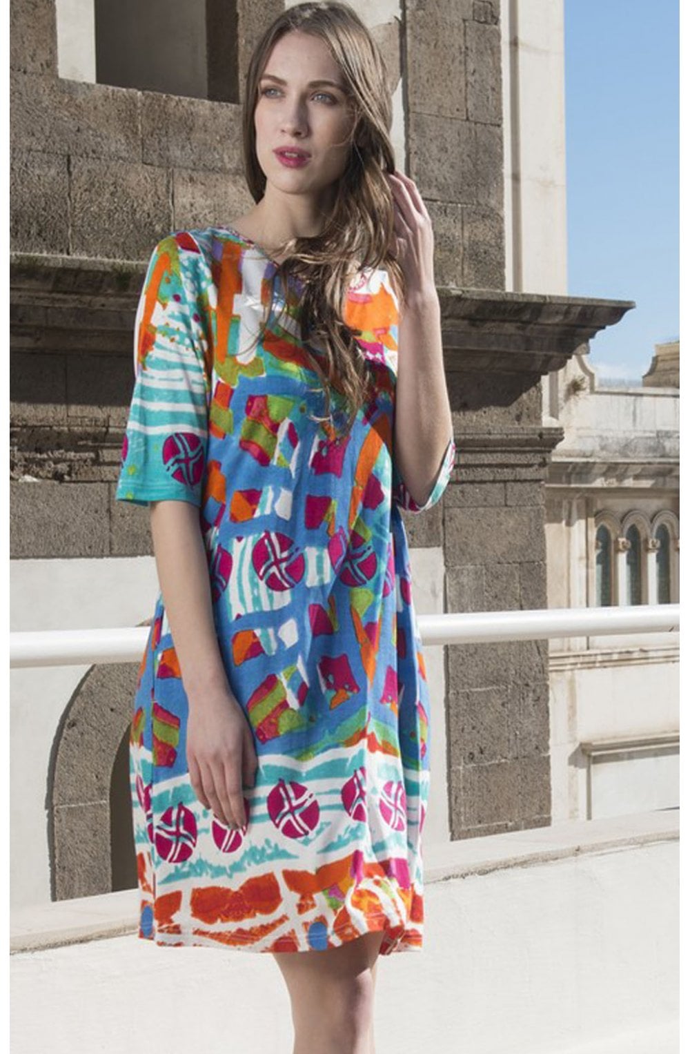 Bold Graphic Print jersey Dress