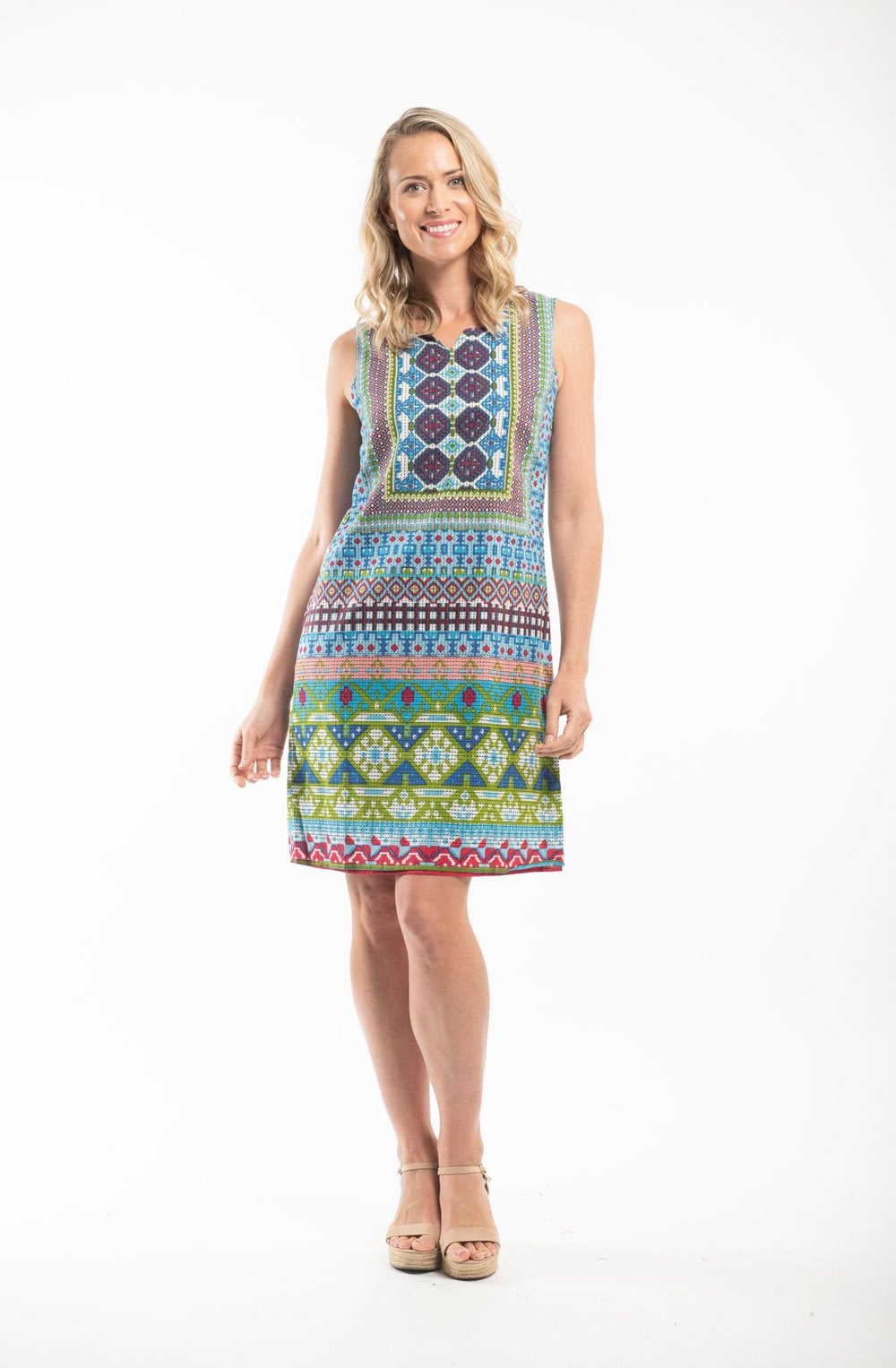 Bold Print Reversible Perissa Dress
