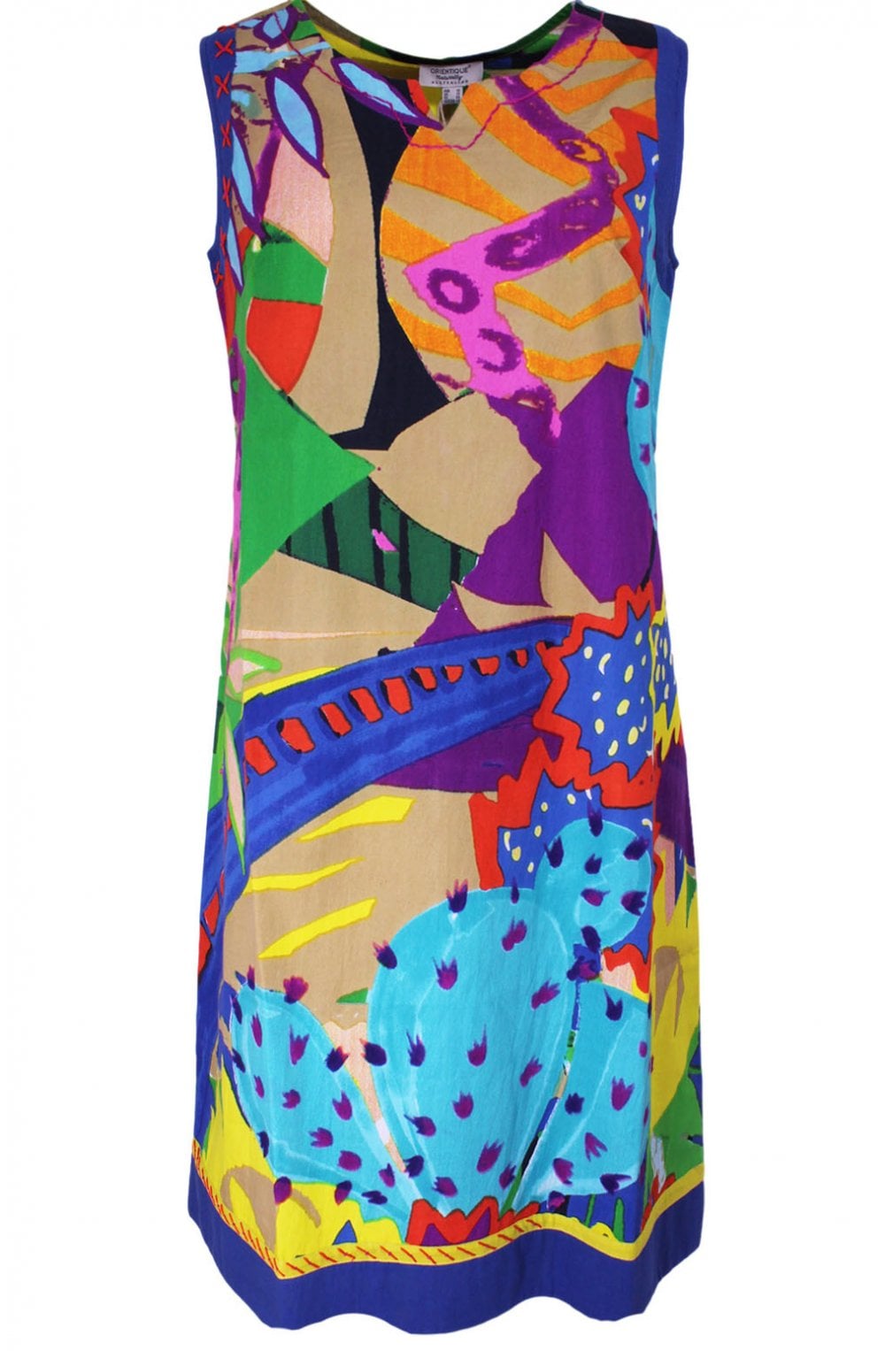 Bold Print Sleeveless Dress