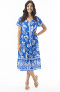 Comodoro Blue Button Down Dress