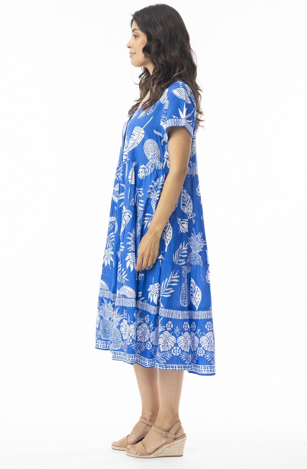 Comodoro Blue Button Down Dress