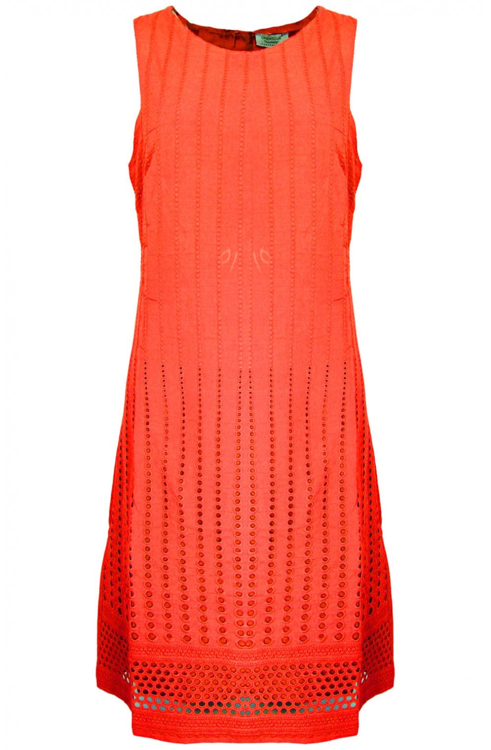 Cotton Broderie Shift Dress