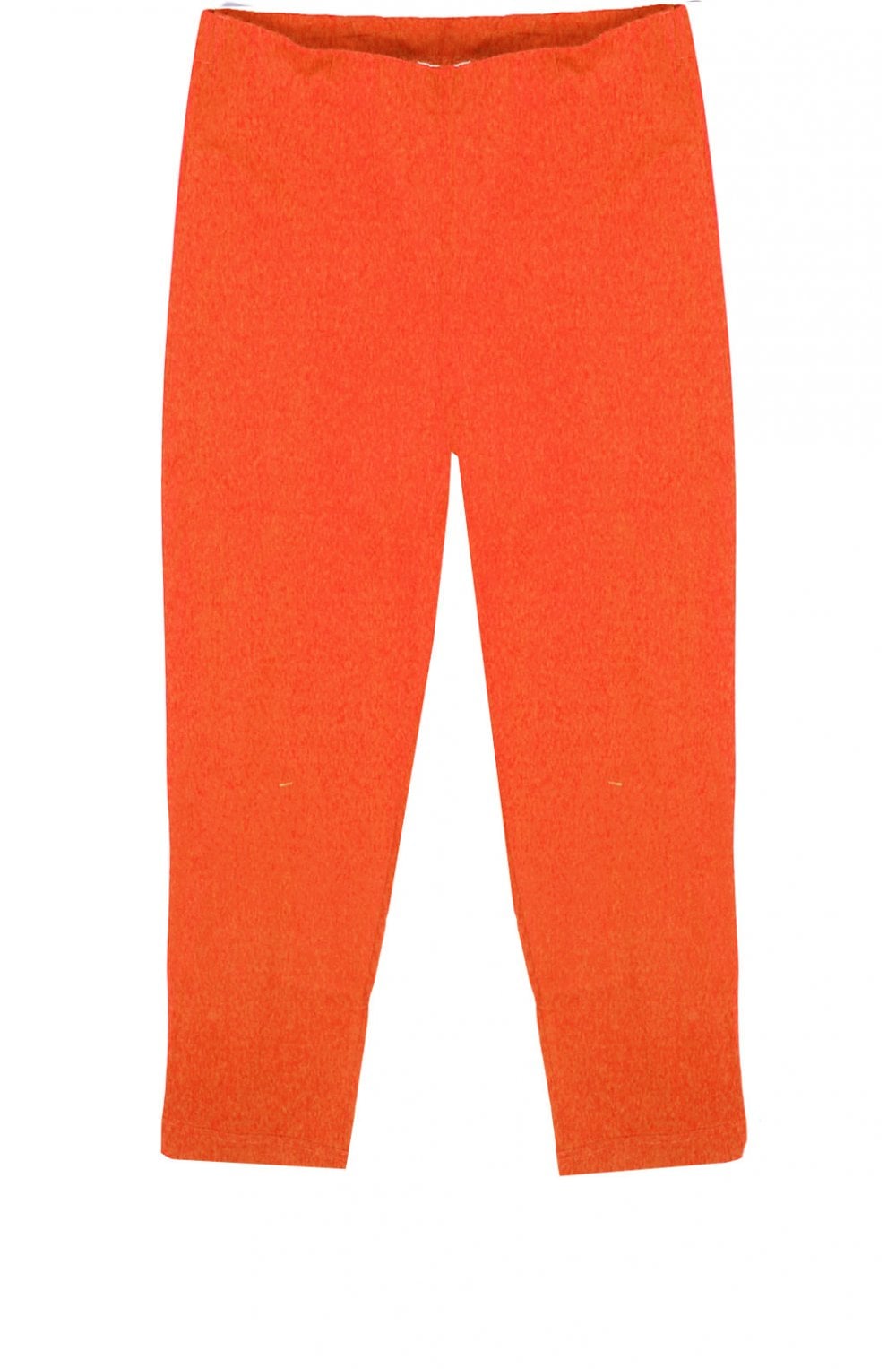 Flame Red Capri Crop Cotton Pants