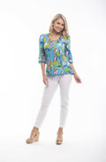 Floral Crinkle Effect Top