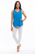French Blue Vest Top