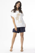 Gold Shimmering Le Soleil Oversized T shirt