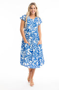 Hayman Blue Bias Cut Dress