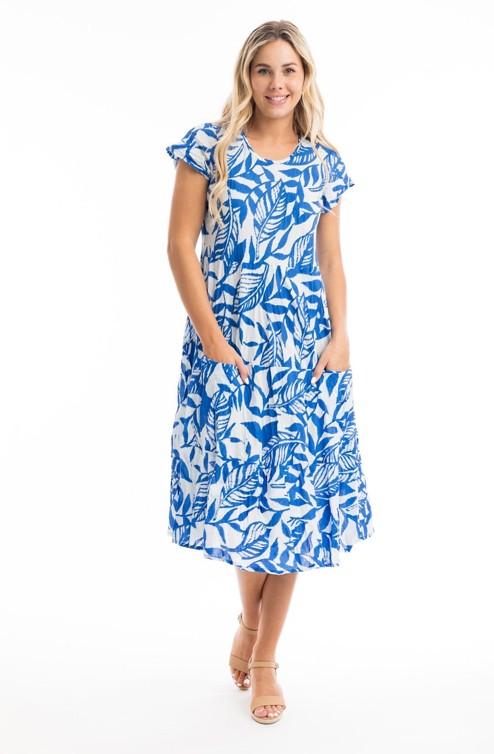 Hayman Blue Bias Cut Dress