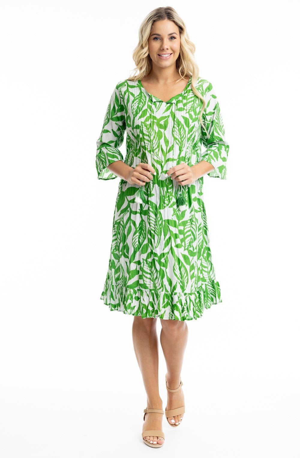 Hayman Green Bias Cut Dress