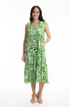 Hayman Green Tiered Midi Dress