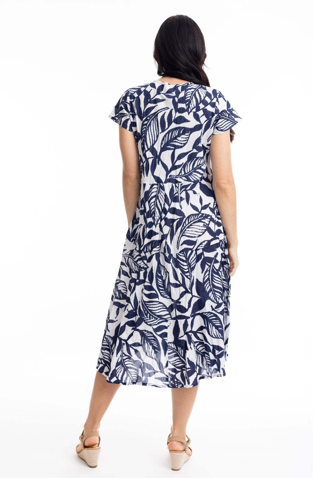 Hayman Navy Bias Cut Dress