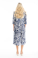 Hayman Navy Collared Midi Dress
