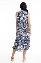 Hayman Navy Tiered Midi Dress