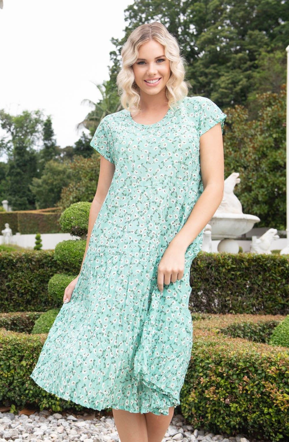 Kaleici Jade Floral Print Dress