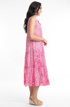 Leros Fuchsia Tiered Maxi Dress