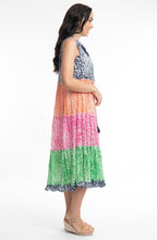 Leros Multi Colour Tiered Maxi Dress