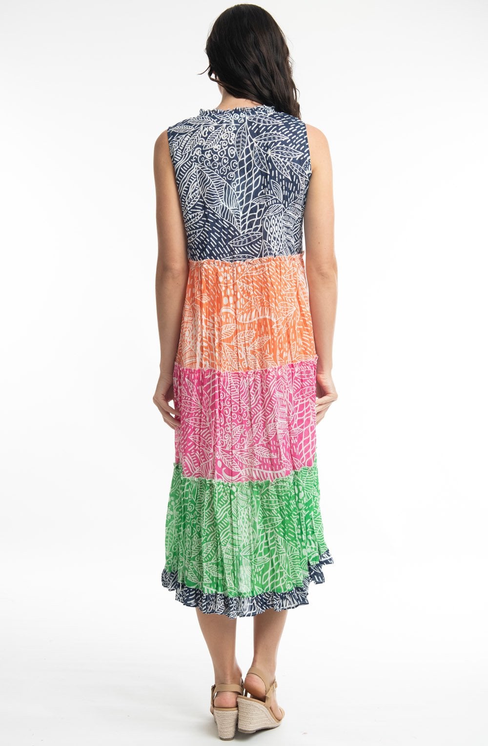Leros Multi Colour Tiered Maxi Dress