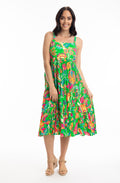 Madurai Green Strappy Midi Dress