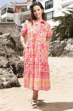 Montevidio Pink Collared Dress