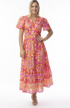 Montevidio Pink Pattrened Mindi Dress