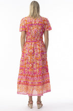 Montevidio Pink Pattrened Mindi Dress