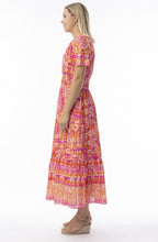Montevidio Pink Pattrened Mindi Dress