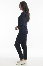 Navy Bobble Knit Sweater