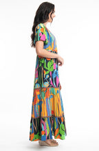 Nicossia Tropical Print Maxi Dress
