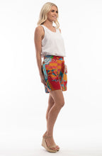 Oia Abstract Print Cotton Shorts