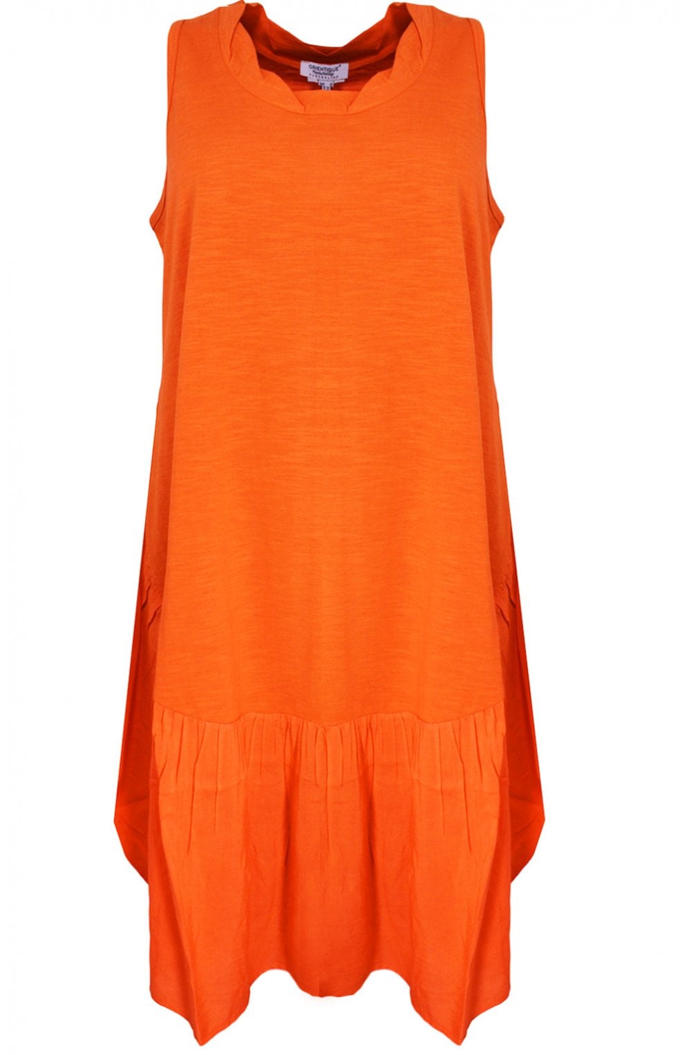 Orange Jersey Dress