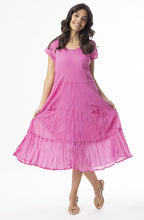 Pink Cotton Gauze Bias Dress