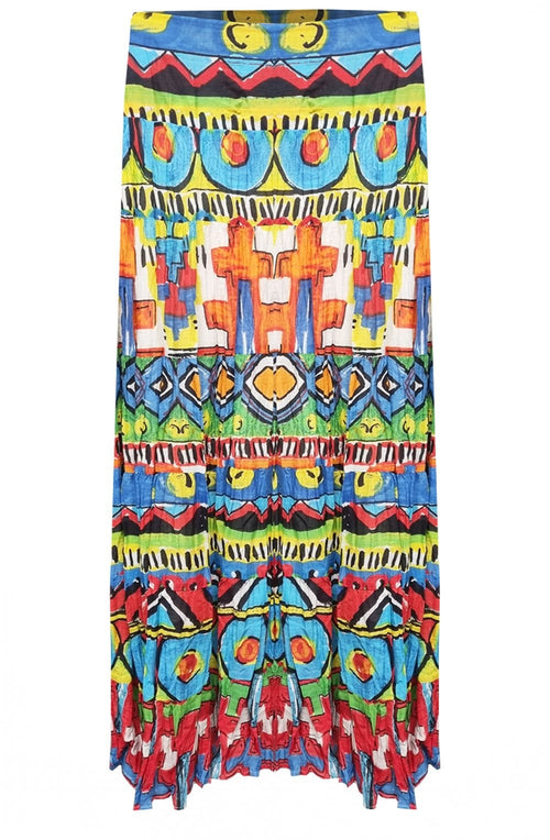 Plage Tahiti Rustic Pattern Skirt