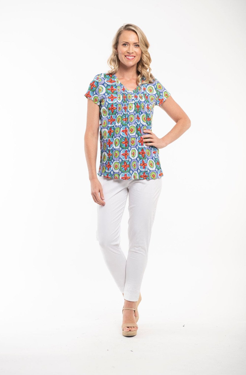 Pleated Delos Blouse