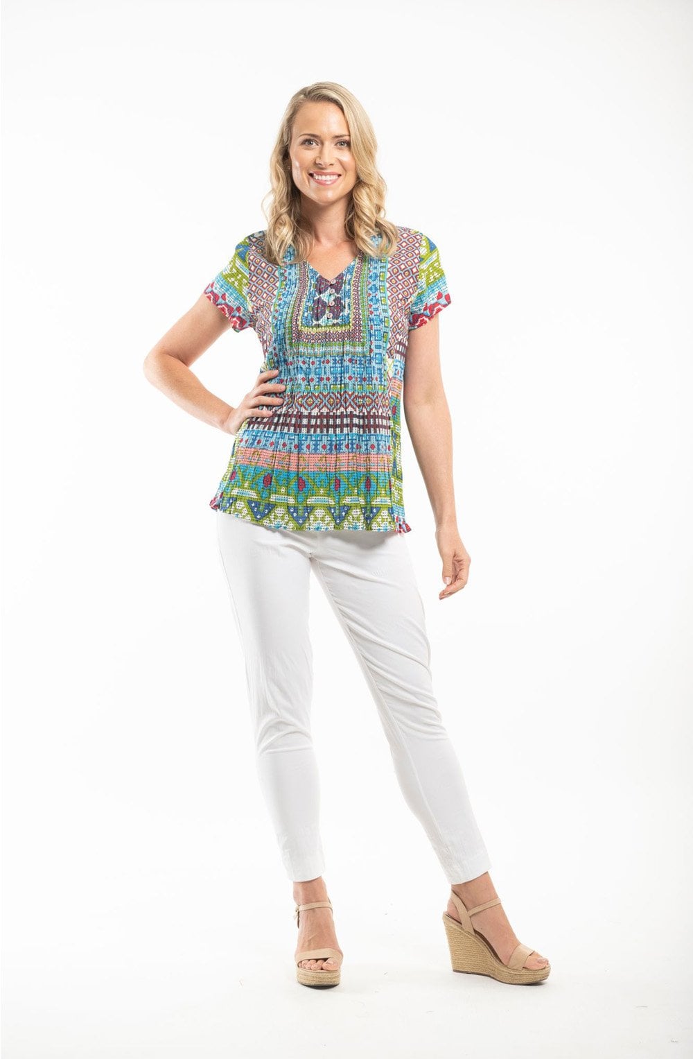 Pleated Perissa Blouse