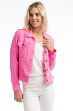Rose Linen Mix Frayed Jacket