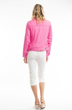 Rose Linen Mix Frayed Jacket