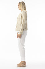Sand Linen Mix Frayed Jacket