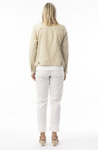 Sand Linen Mix Frayed Jacket