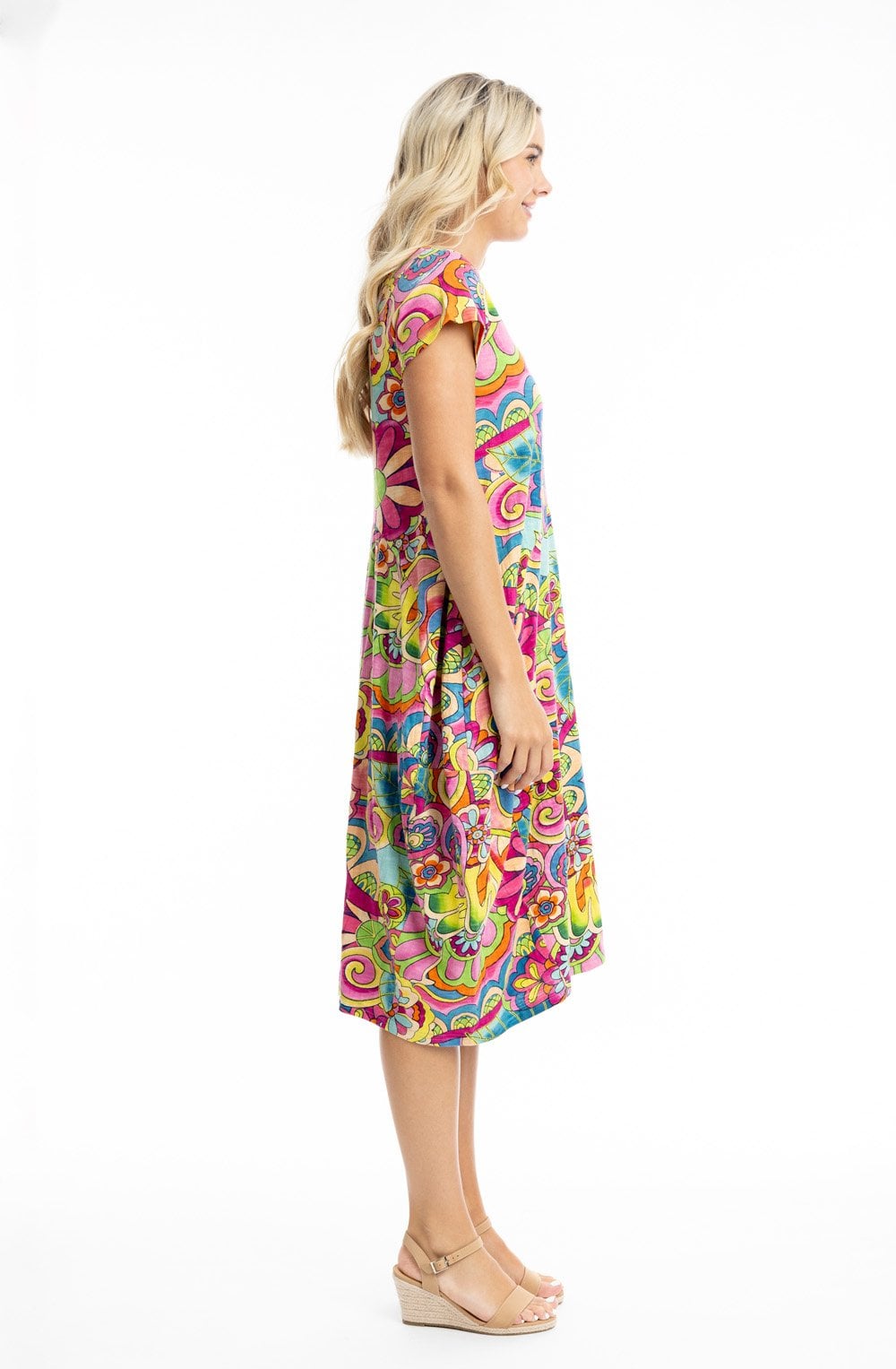 Santa Monica Bold Print Bubble Dress