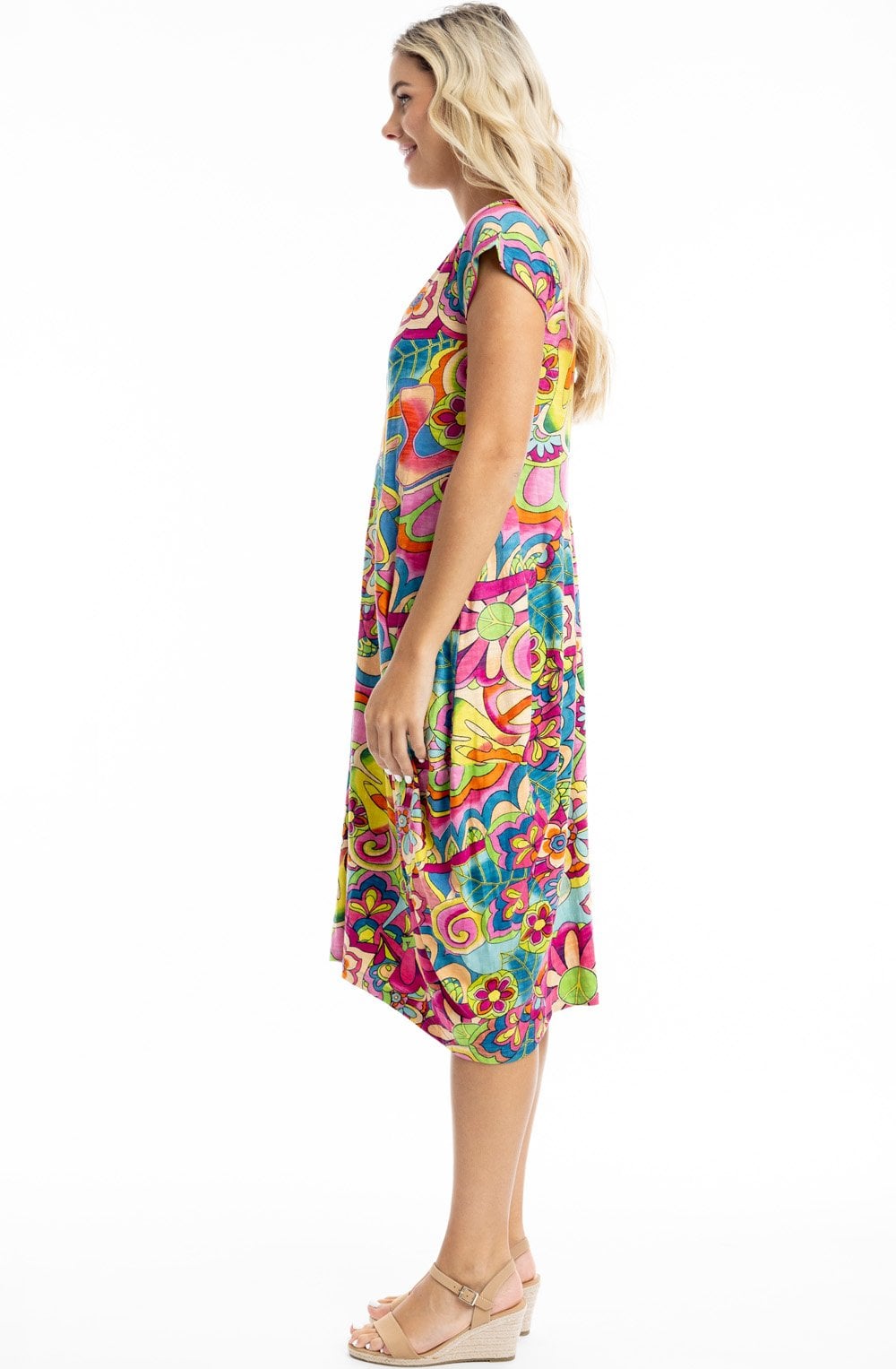 Santa Monica Bold Print Bubble Dress