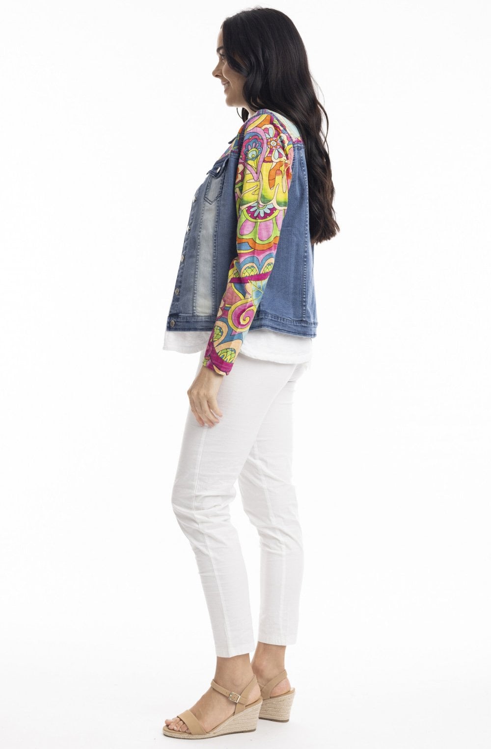 Santa Monica Jersey Panelled Denim Jacket