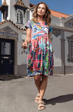 Scooter Print Cotton Jersey Bubble Dress