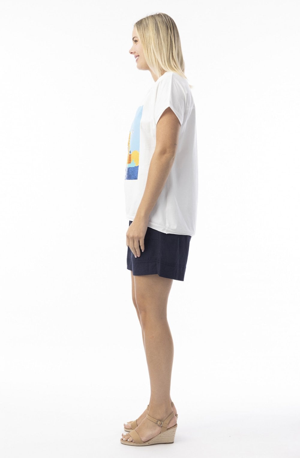 Shimmering Monaco Oversized T shirt