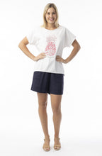 Shimmering Pink Pineapple Oversized T Shirt