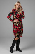 Staying Alive Floral Jersey Tulip Dress